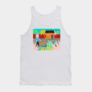 Let's walk the dog Tank Top